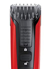 Load image into Gallery viewer, Remington Manchester United Beard Boss Cordless Beard/Stubble Trimmer Including EDGEStyler and Adjustable Comb with 9 Length Settings, Black and Red