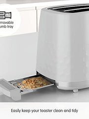 Load image into Gallery viewer, Morphy Richards Hive White 2 Slice Toaster - Gloss Finish - Plastic - 2 Slot - 220034