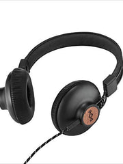 Load image into Gallery viewer, House of Marley Positive Vibration 2: Over-Ear Wired Headphones with Microphone, Plush Ear Cushions, and Sustainable Materials (Black)