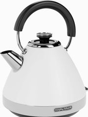 Load image into Gallery viewer, Morphy Richards Venture White Pyramid Kettle - 1.5L - 3kW Rapid Boil - 100134