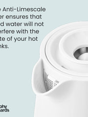 Load image into Gallery viewer, Morphy Richards Hive White Jug Kettle - 1.5L - Rapid Boil - Plastic - High Gloss - 108274