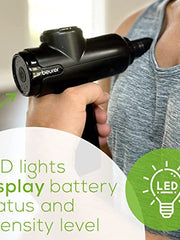 Load image into Gallery viewer, Beurer MG99 Mini Massage Gun – Powerful, Lightweight Percussion Massage Gun for Deep Tissue Massage – 5 Speeds, LED Display, Rechargeable – Portable Massage Gun for Athletes or Personal Use