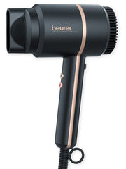 Load image into Gallery viewer, Beurer HC35 Compact Hair Dryer 1500-Watt Blow Dryer Ionic Technology Reduces Frizz Lightweight and Portable Travel Hair Dryer with 4 Temperature and 3-Speed Settings & Cold Air Function (Black)