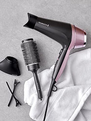 Load image into Gallery viewer, Remington Curl & Straight Confidence Hairdryer - Create Curls, Waves & Straight styles, Ionic conditioning, incs Diffuser, Curling Nozzle, Smoothing Nozzle & 45mm Barrel Brush, 2200W, D5706
