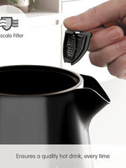 Load image into Gallery viewer, Morphy Richards Hive Kettle, 1.5L, Easy Fill System, Enhanced Waterspout, 3KW Rapid Boil, 360 Degree Base, Limescale Filter, Water Viewing Window, Black, 108271