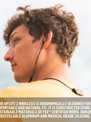 Load image into Gallery viewer, House of Marley Uplift 2 Wireless: Wireless Earphones with Microphone, Bluetooth Connectivity, 10 Hours of Playtime, and Sustainable Materials (Brass)