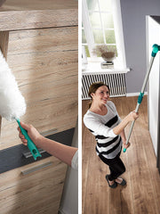 Load image into Gallery viewer, Leifheit Extra Hand Held, XL Microfibre, Large Surface Ceiling, Radiator and Cobweb Duster, 38 cm, 38cm, Turquoise