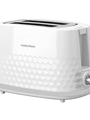 Load image into Gallery viewer, Morphy Richards Hive White 2 Slice Toaster - Gloss Finish - Plastic - 2 Slot - 220034