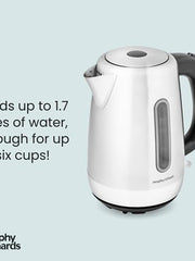 Load image into Gallery viewer, Morphy Richards Equip Jug Kettle, 1.7L, 3Kw Rapid boil, Removeable Limescale Filter, Illuminated Water Gauge, Brushed Stainless Steel Case, 102786