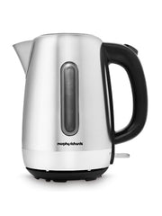 Load image into Gallery viewer, Morphy Richards Equip Jug Kettle, 1.7L, 3Kw Rapid boil, Removeable Limescale Filter, Illuminated Water Gauge, Brushed Stainless Steel Case, 102786