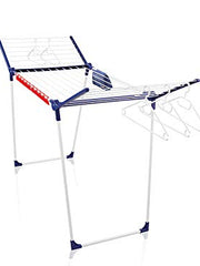 Load image into Gallery viewer, Leifheit Pegasus 200 Solid Comfort Standing Clothes Airer, Foldable Clothes Rack for Outdoor and Indoor, 20 m Clothes Horse with Hangers and Peg Bag