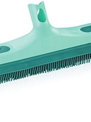 Load image into Gallery viewer, Leifheit Click System Rubber Broom, Effective at Removing Pet Hairs, Hygienic Brush Head, Squeegee Blade for Stone Floors, Tiles and Swimming Pool Surrounds, 35 cm wide