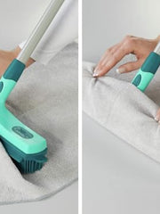 Load image into Gallery viewer, Leifheit Click System Rubber Broom, Effective at Removing Pet Hairs, Hygienic Brush Head, Squeegee Blade for Stone Floors, Tiles and Swimming Pool Surrounds, 35 cm wide
