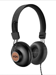 Load image into Gallery viewer, House of Marley Positive Vibration 2: Over-Ear Wired Headphones with Microphone, Plush Ear Cushions, and Sustainable Materials (Black)