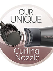 Load image into Gallery viewer, Remington Curl &amp; Straight Confidence Hairdryer - Create Curls, Waves &amp; Straight styles, Ionic conditioning, incs Diffuser, Curling Nozzle, Smoothing Nozzle &amp; 45mm Barrel Brush, 2200W, D5706