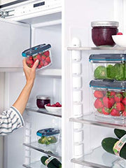 Load image into Gallery viewer, Leifheit Set of 3 vacuum food storage containers, airtight and waterproof storage containers, cans suitable for Leifheit vacuum seals, BPA- and dishwasher-safe, zing and microwave-safe