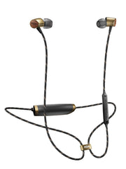Load image into Gallery viewer, House of Marley Uplift 2 Wireless: Wireless Earphones with Microphone, Bluetooth Connectivity, 10 Hours of Playtime, and Sustainable Materials (Brass)