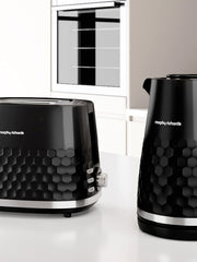 Load image into Gallery viewer, Morphy Richards Hive Kettle, 1.5L, Easy Fill System, Enhanced Waterspout, 3KW Rapid Boil, 360 Degree Base, Limescale Filter, Water Viewing Window, Black, 108271
