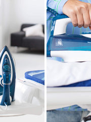 Load image into Gallery viewer, Leifheit Air Active M ironing board with active functions, ironing board with large ironing surface, ironing board for steam ironing stations with inflation function, metal
